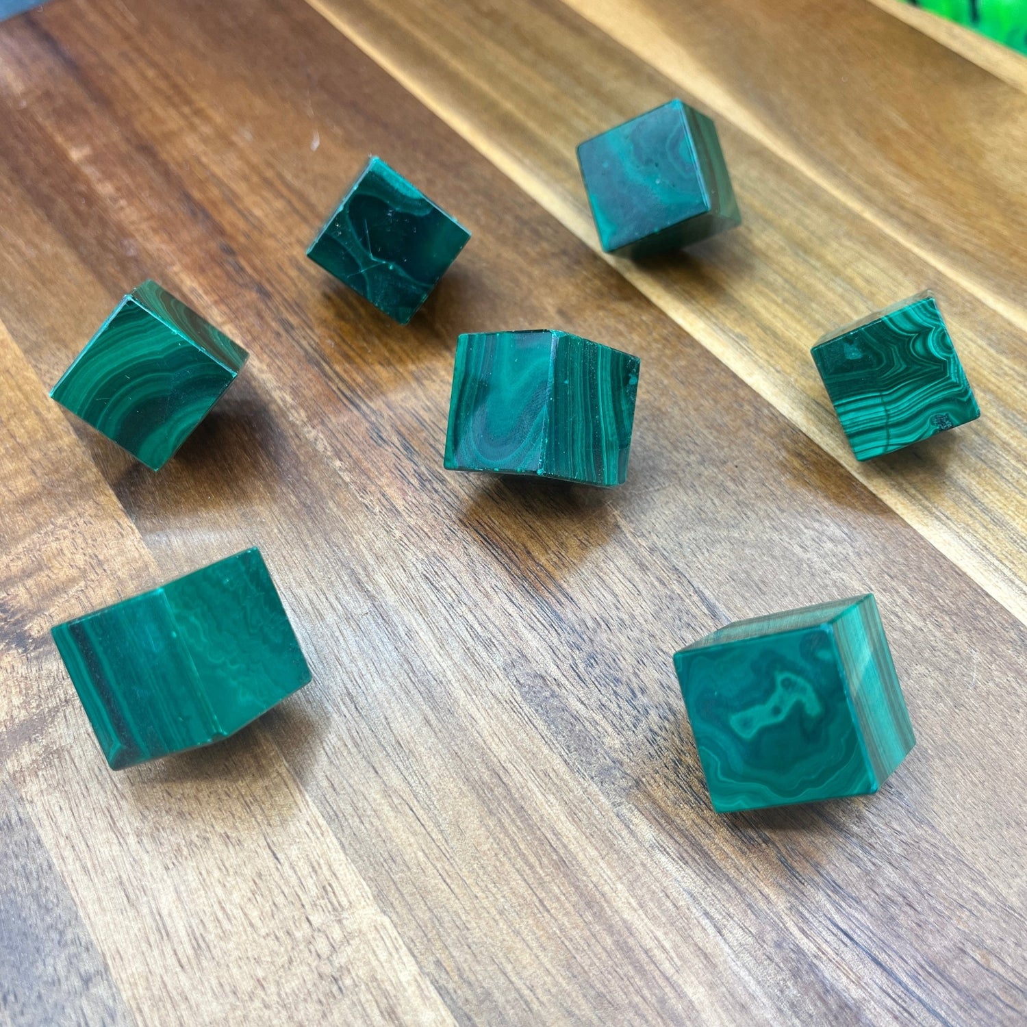 Malachite Standing Cubes - Sage & Magic