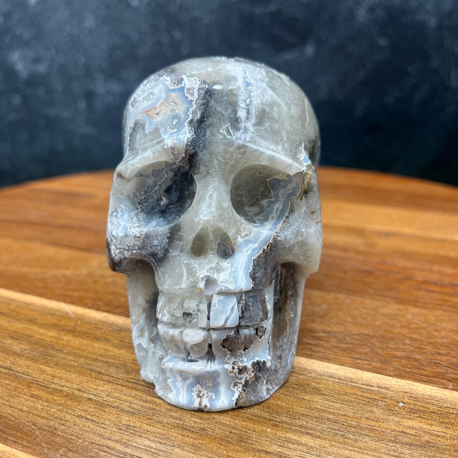 Mexican Agate Skull - Sage & Magic