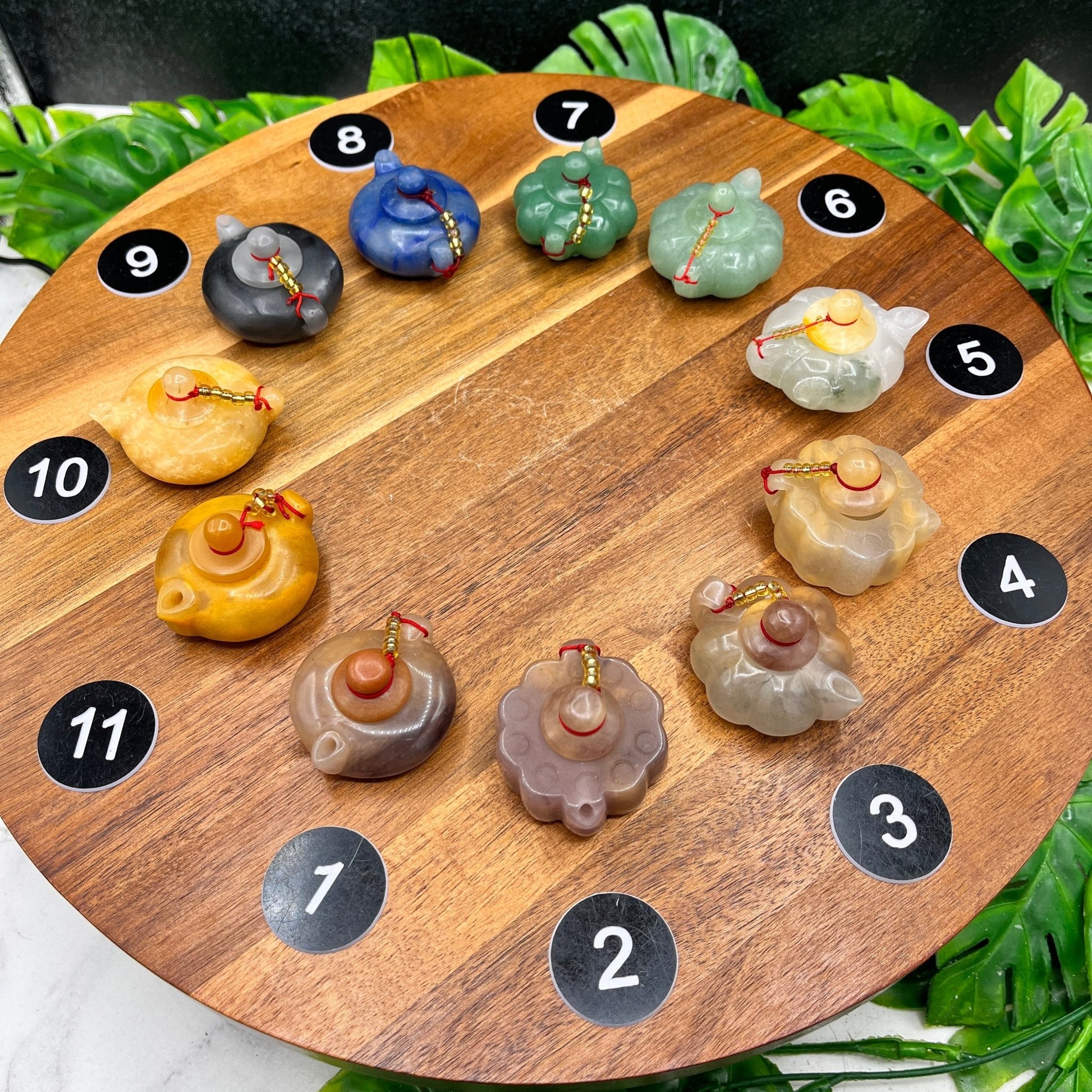 Mini Crystal Decorative Teapot - Sage & Magic