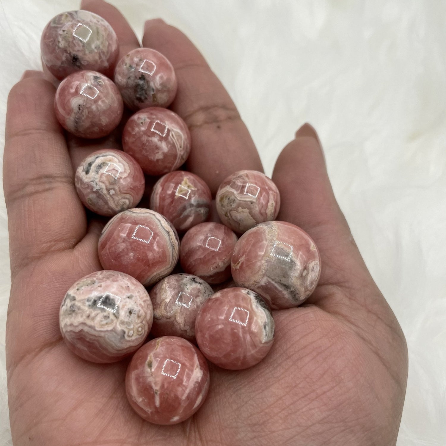 Mini Rhodochrosite Spheres - Sage & Magic