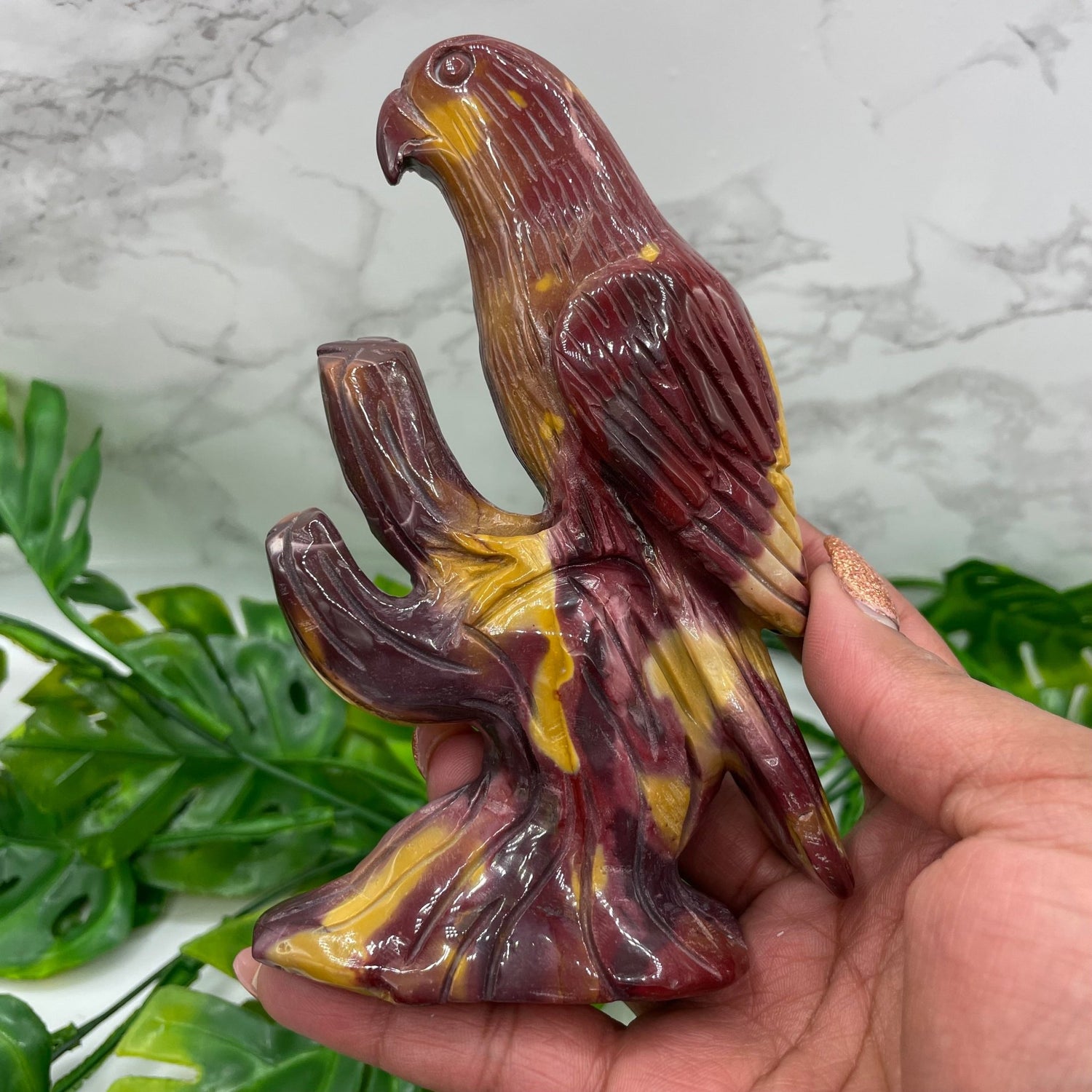 Mookaite Parrot on Tree - Sage & Magic