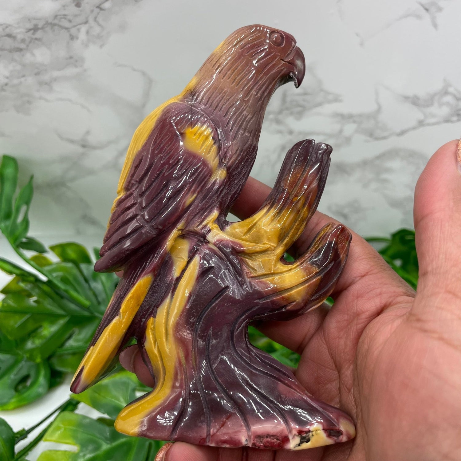 Mookaite Parrot on Tree - Sage & Magic