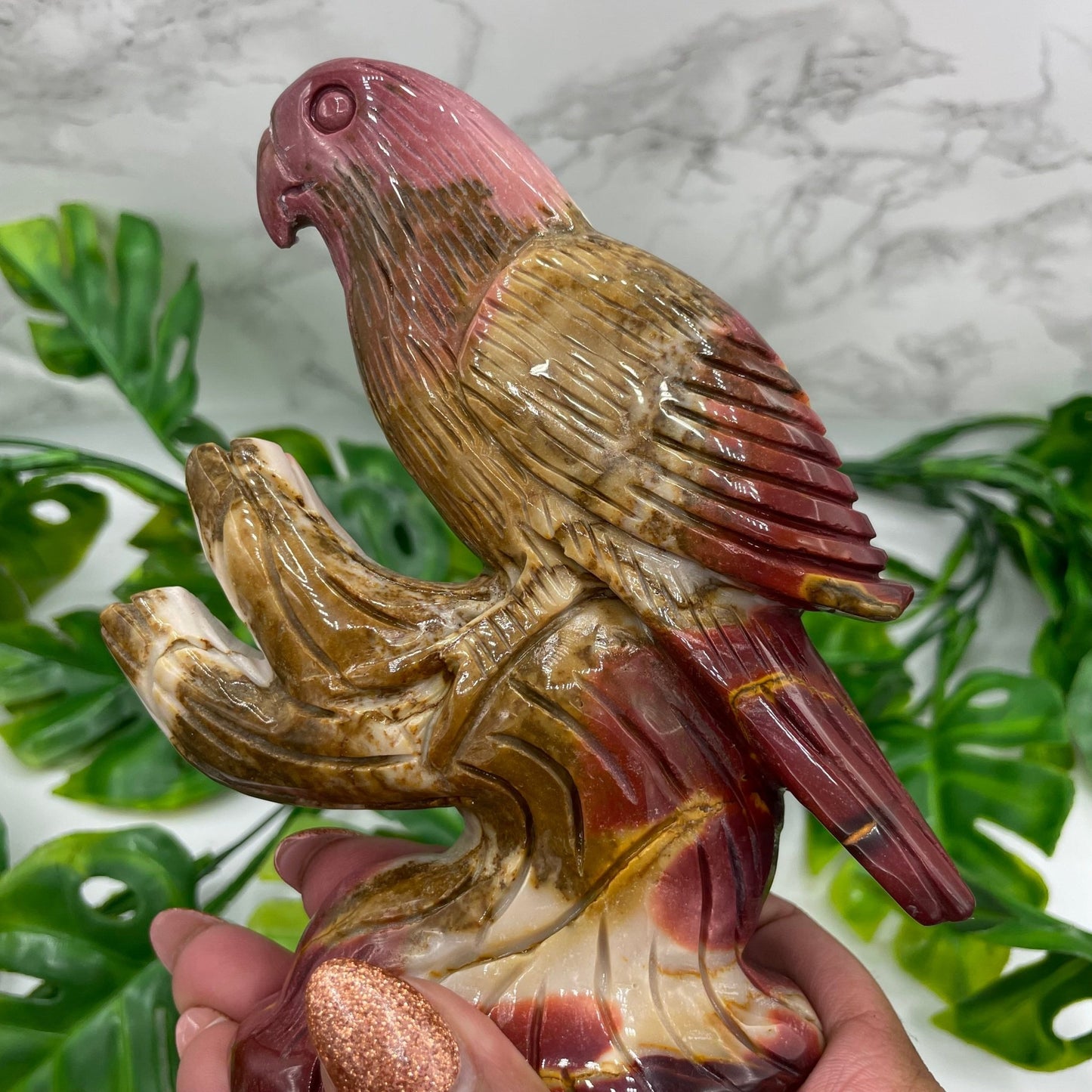 Mookaite Parrot on Tree - Sage & Magic