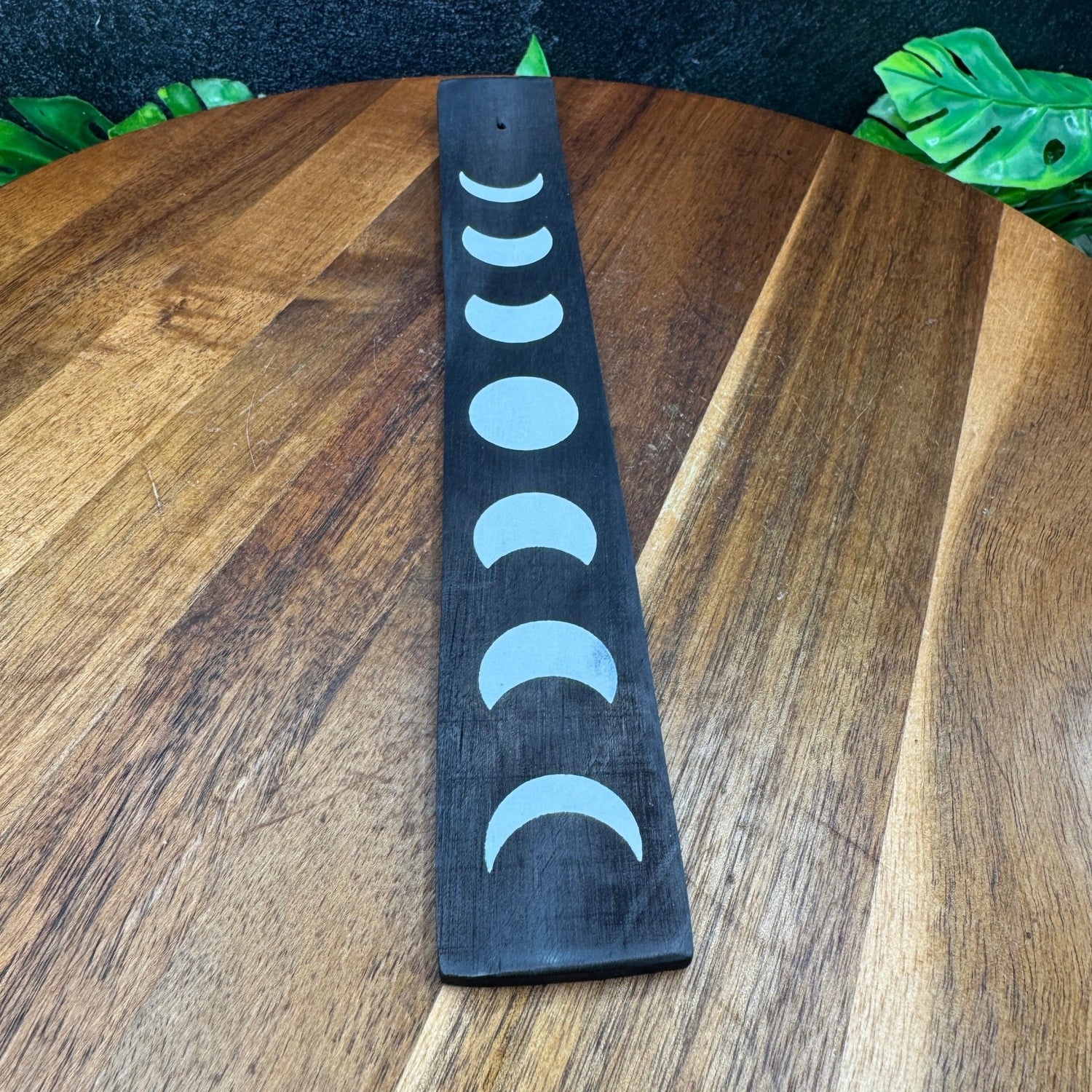 Moon Phase Wooden Incense Holder - Sage & Magic