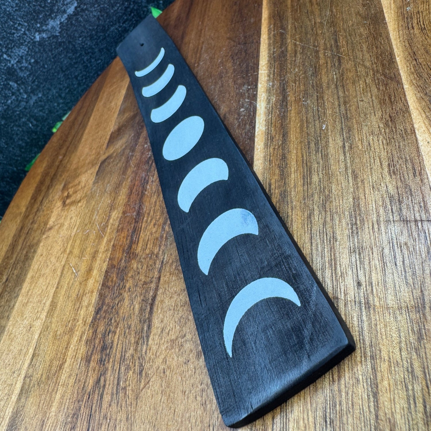 Moon Phase Wooden Incense Holder - Sage & Magic