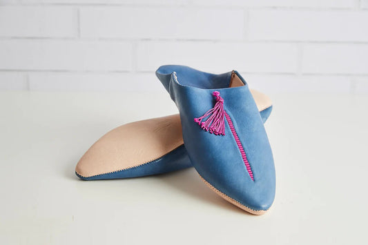 Moroccan Leather Slippers - Sage & Magic