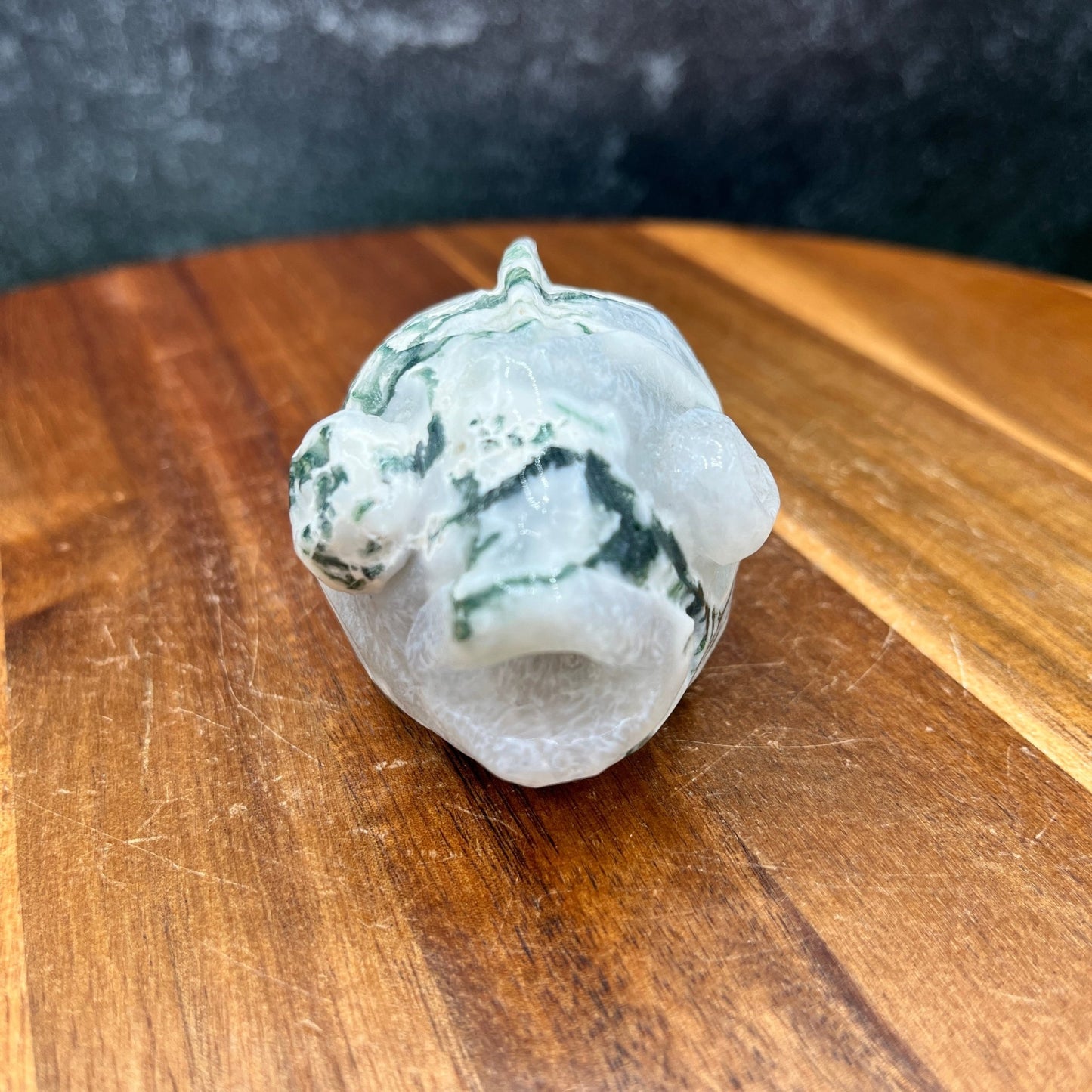 Moss Agate Blow Fish - Sage & Magic