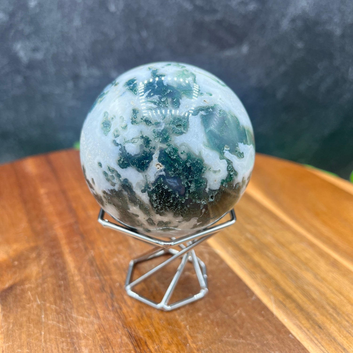 Moss Agate Sphere - Sage & Magic