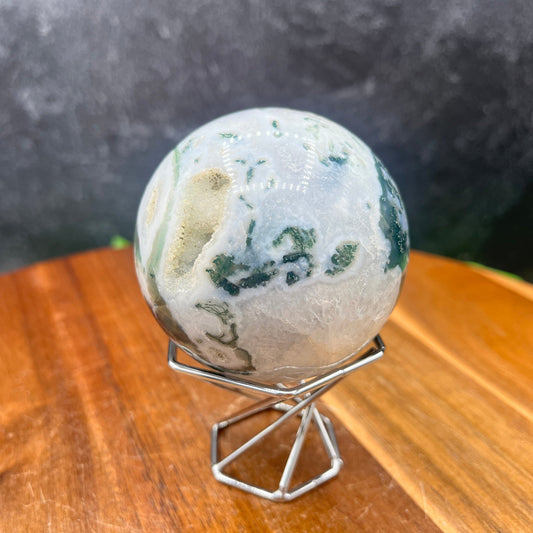 Moss Agate Sphere - Sage & Magic