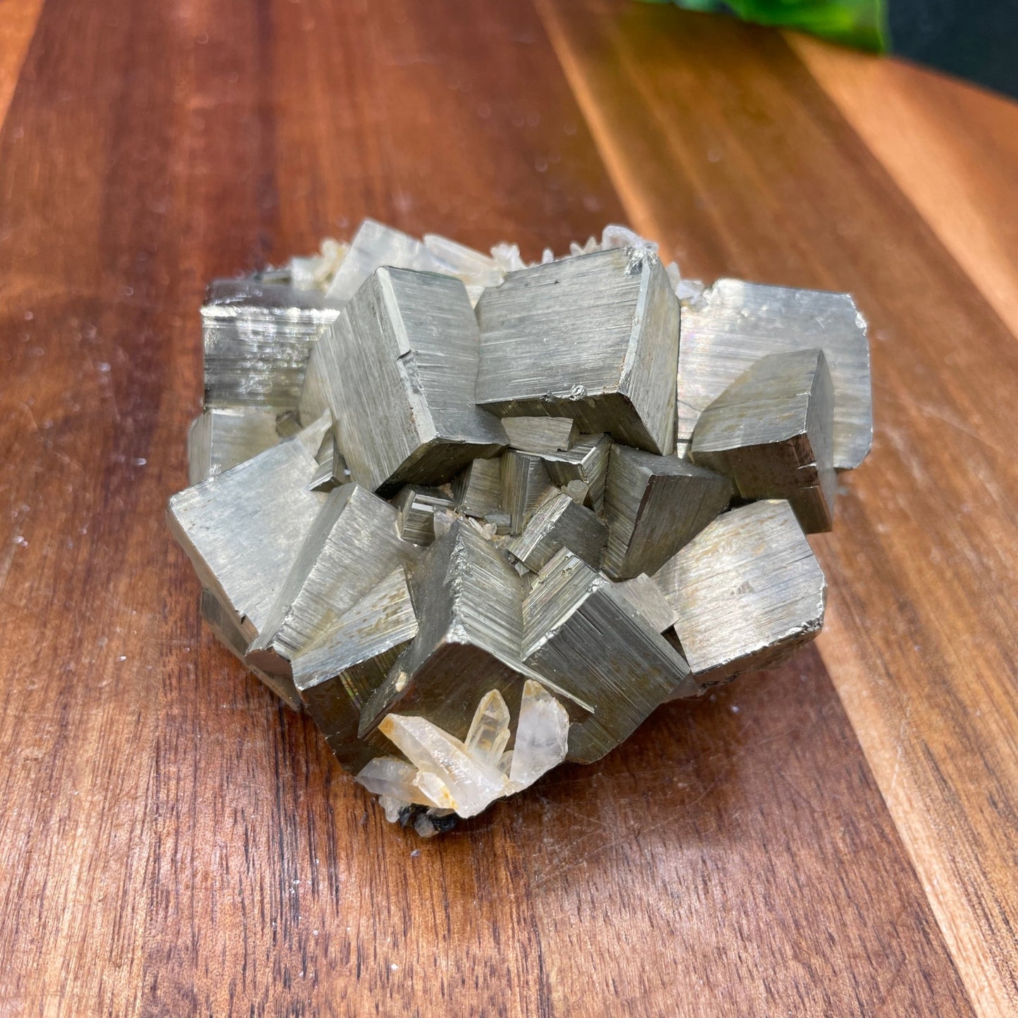 Needle Quartz in Cubic Pyrite Specimen - Sage & Magic