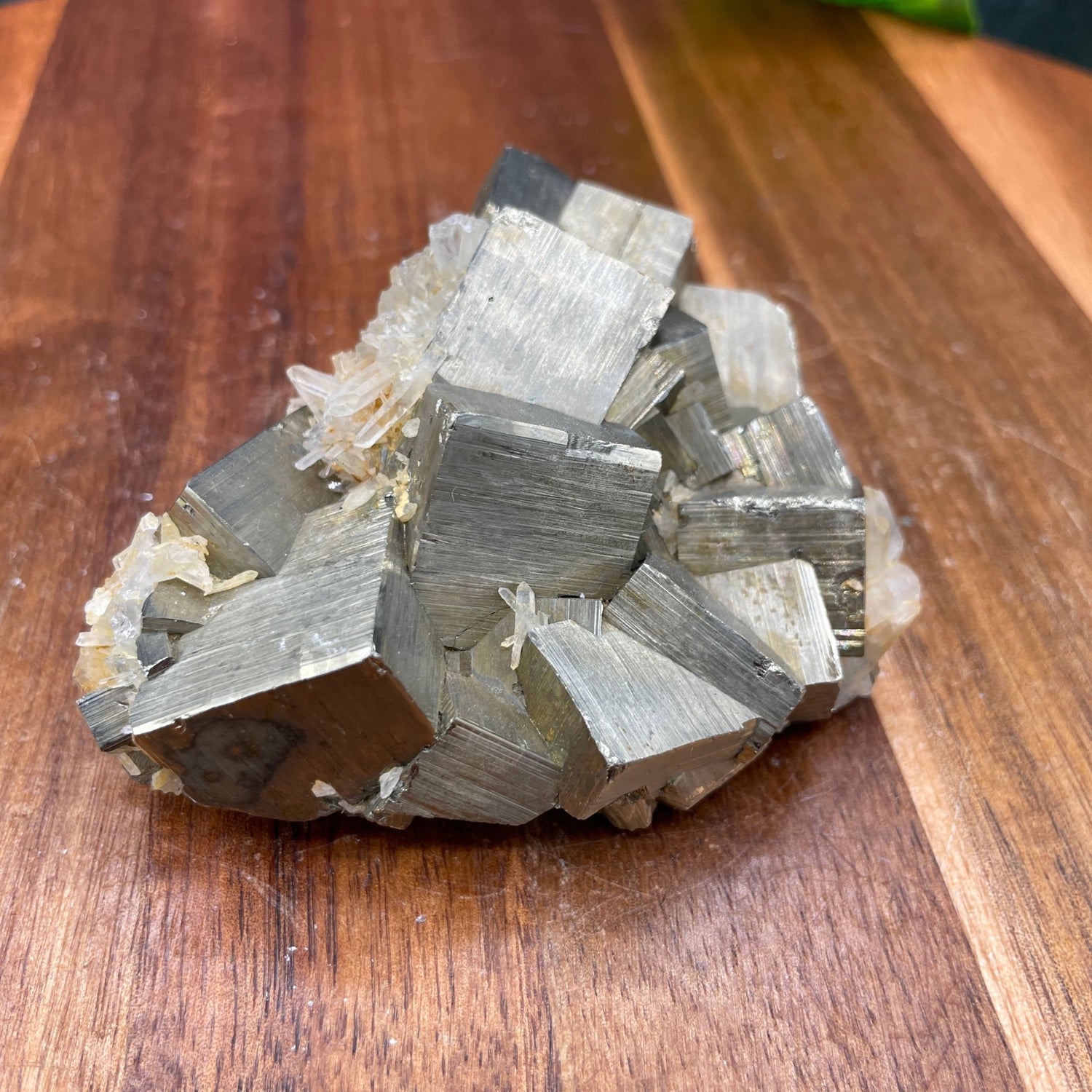 Needle Quartz in Cubic Pyrite Specimen - Sage & Magic