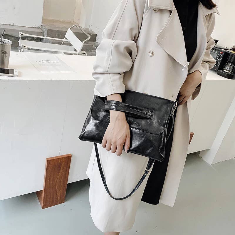 Oversized Vintage Style Clutch - Sage & Magic