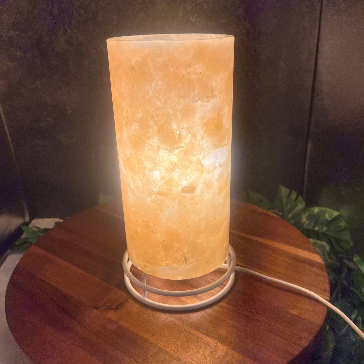 Peach Mother of Pearl Acrylic Lamp - Sage & Magic