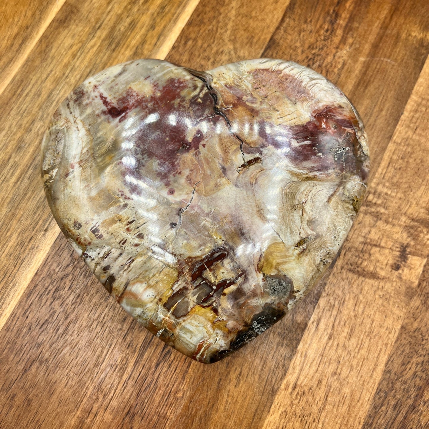 Petrified Wood Heart - Sage & Magic