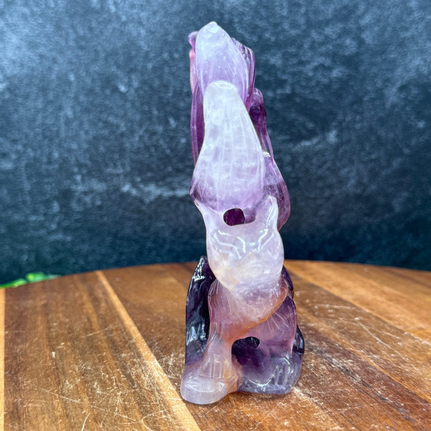 Pink Fluorite Nine Tailed Fox - Sage & Magic