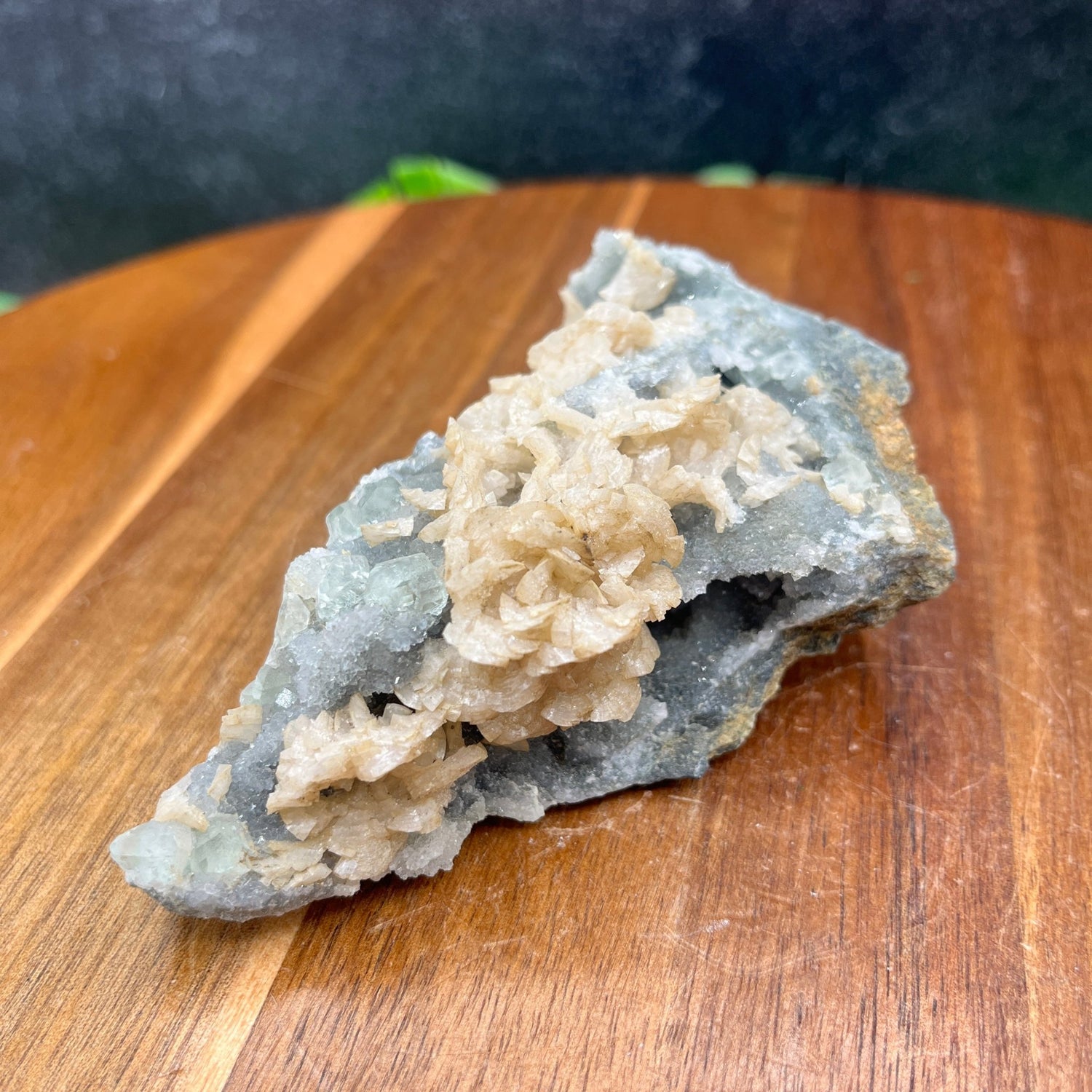 Pink Heulandite Specimen with Stilbite on Chalcedony Matrix - Sage & Magic