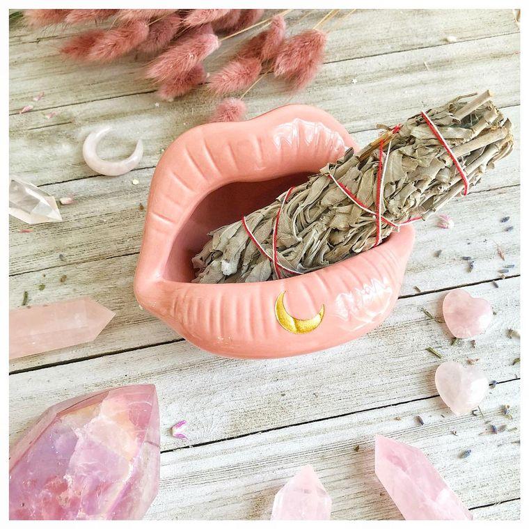 Pink Lip Bowl - Sage & Magic