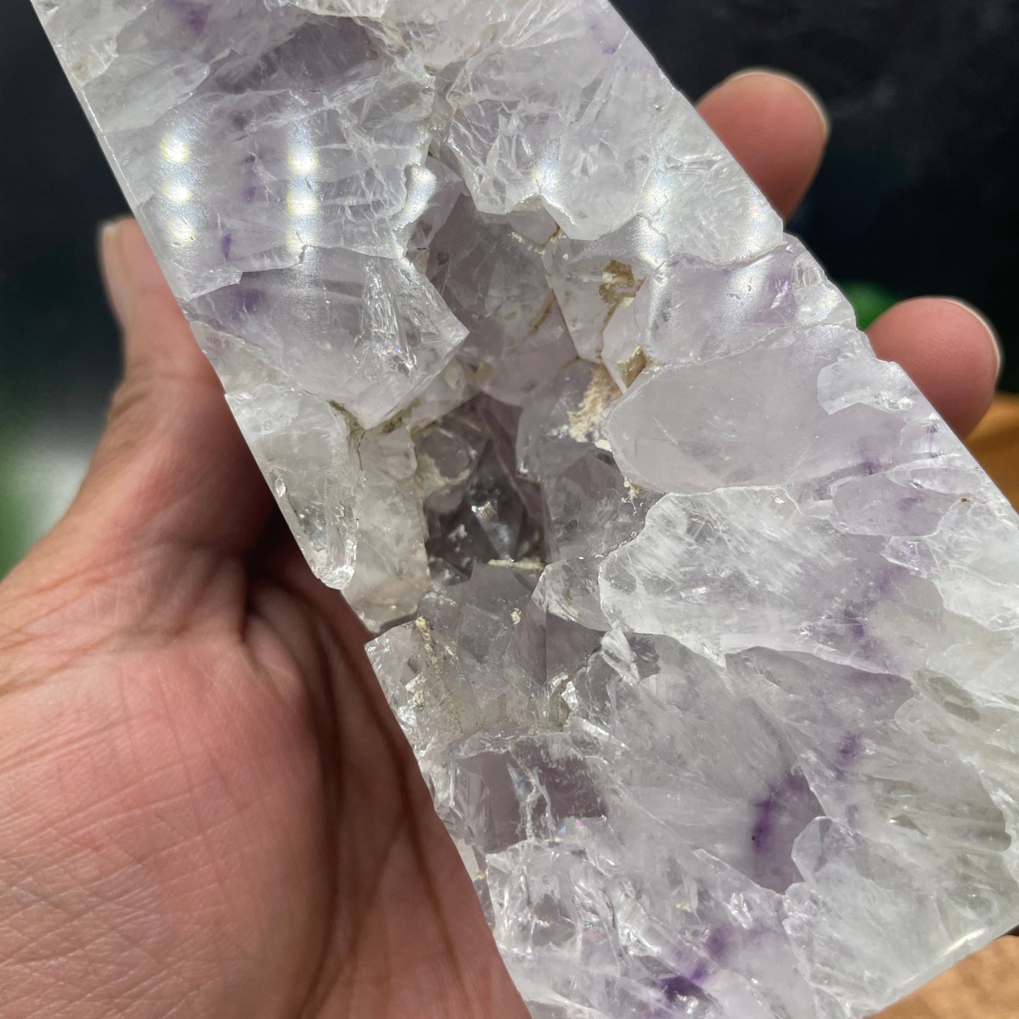 Pink & Purple Amethyst in Green Quartz Tower - Sage & Magic