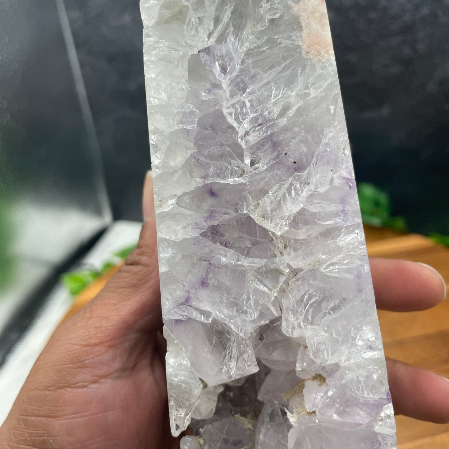 Pink & Purple Amethyst in Green Quartz Tower - Sage & Magic