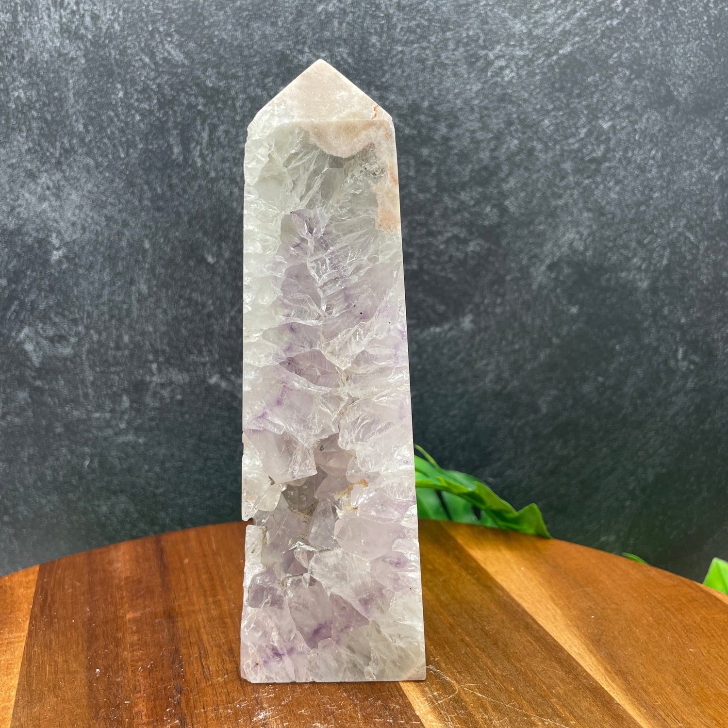 Pink & Purple Amethyst in Green Quartz Tower - Sage & Magic