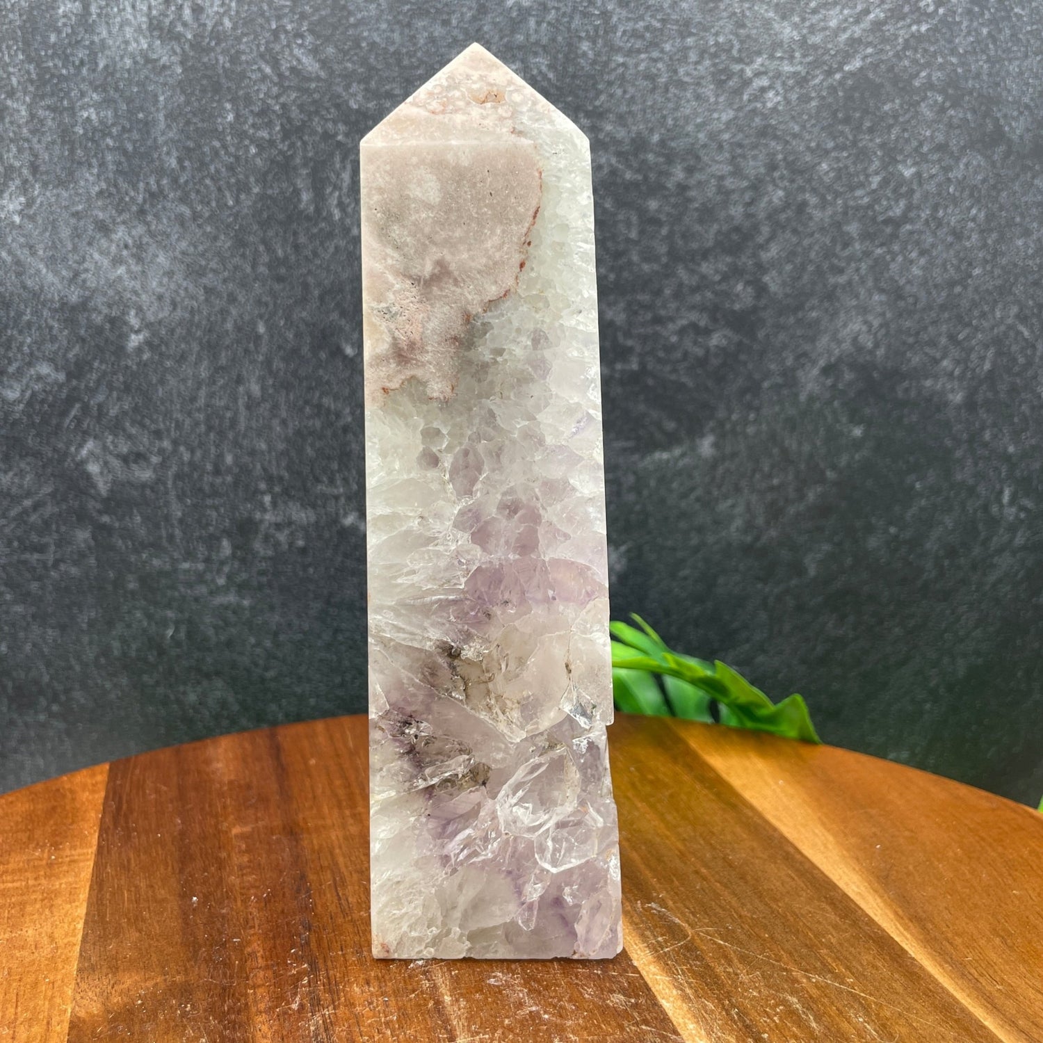 Pink & Purple Amethyst in Green Quartz Tower - Sage & Magic