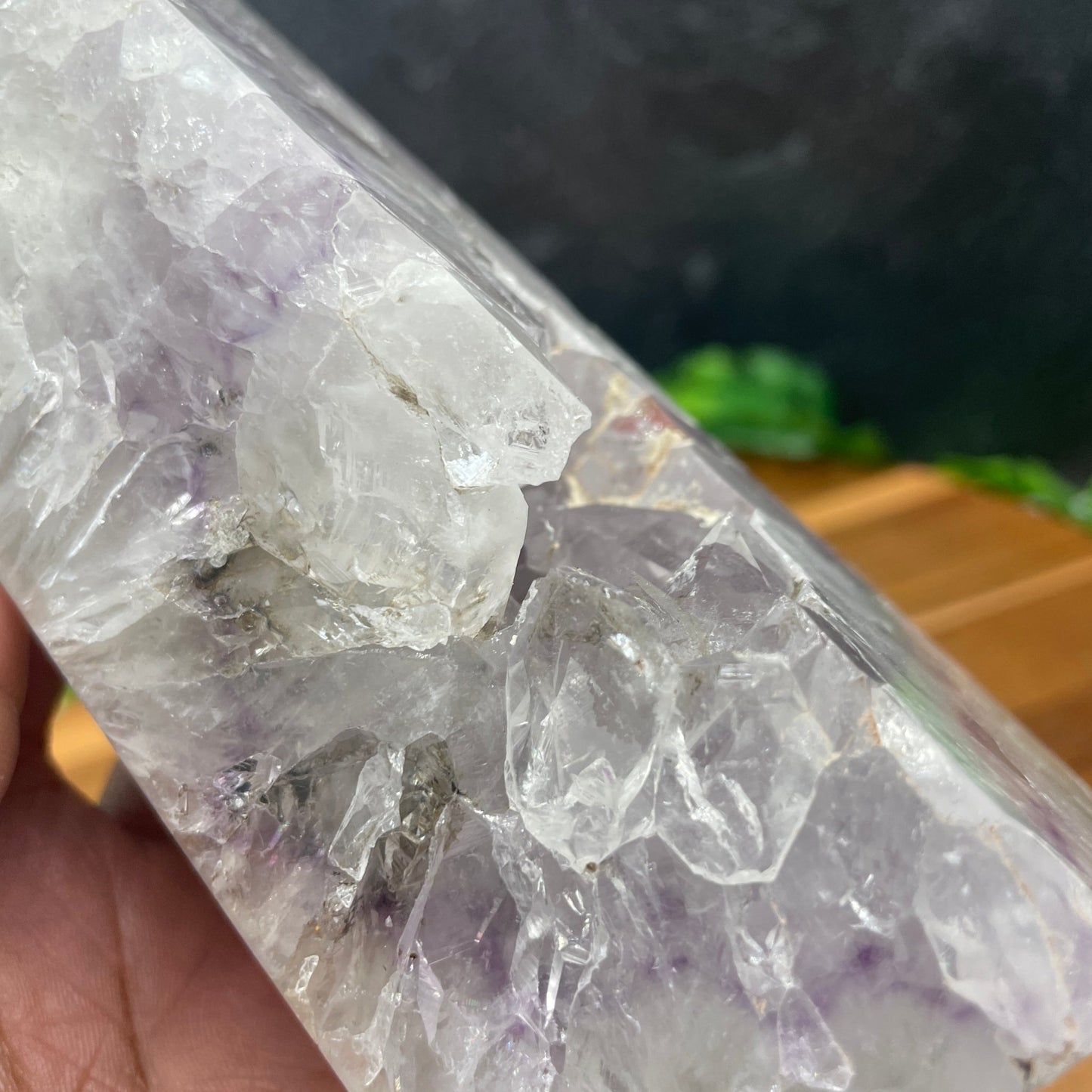 Pink & Purple Amethyst in Green Quartz Tower - Sage & Magic