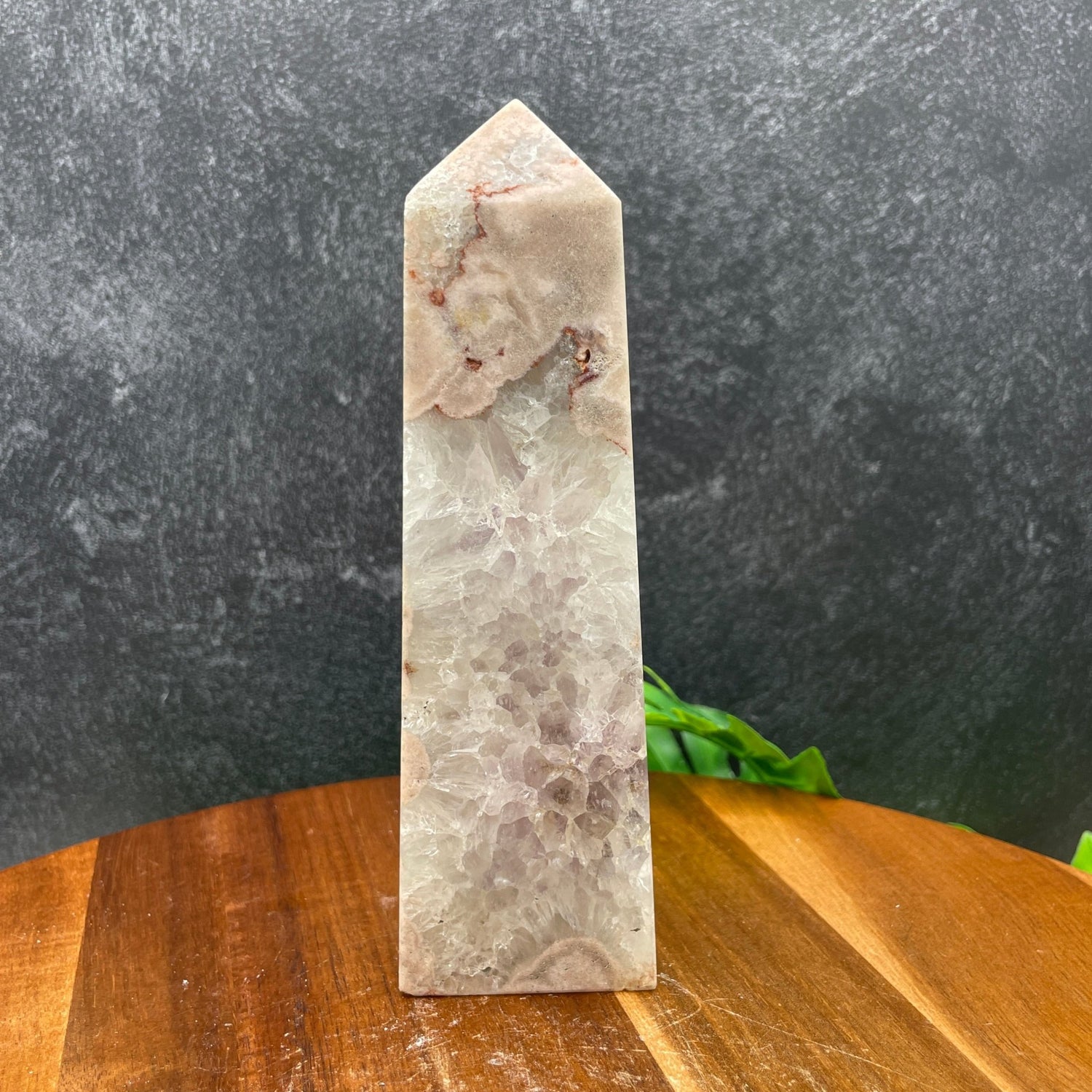 Pink & Purple Amethyst in Green Quartz Tower - Sage & Magic