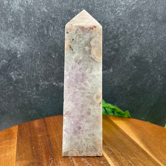 Pink & Purple Amethyst in Green Quartz Tower - Sage & Magic