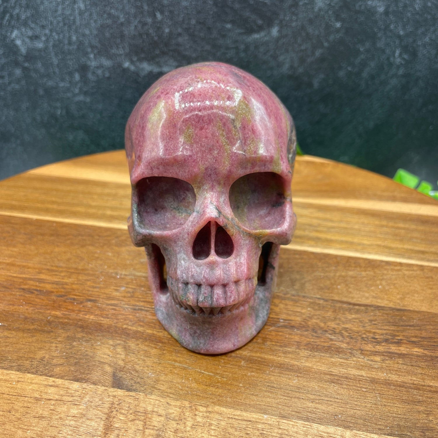 Pink Rhodonite Skull - Sage & Magic