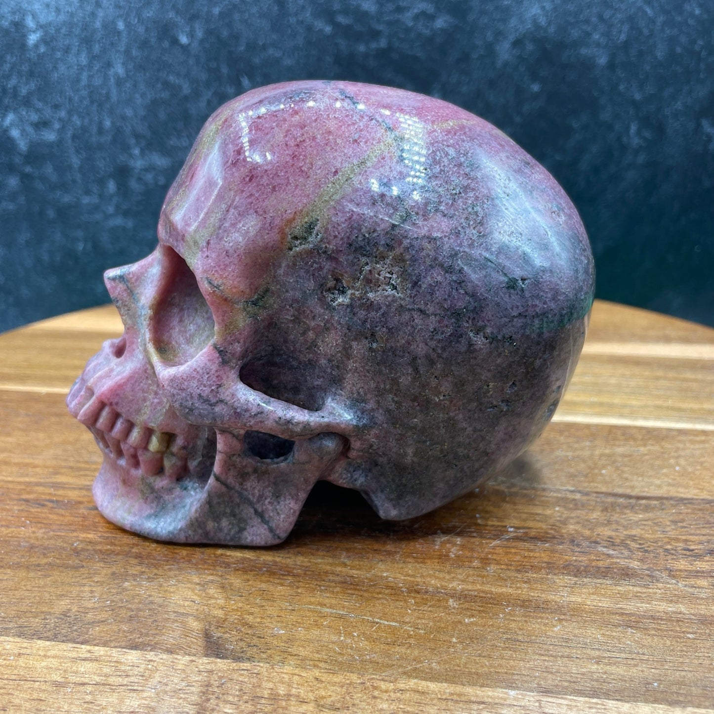 Pink Rhodonite Skull - Sage & Magic