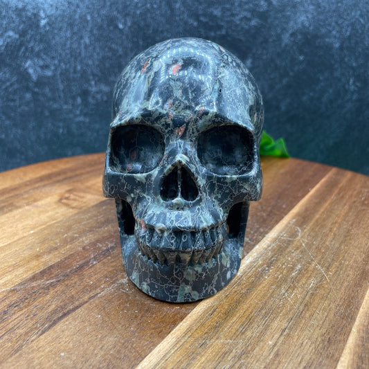 Plum Blossom Jasper Skull - Sage & Magic