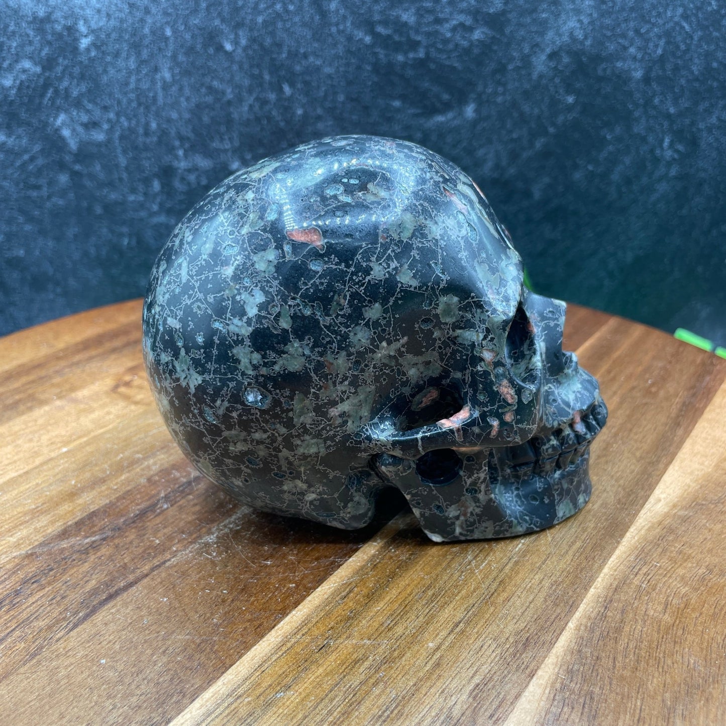 Plum Blossom Jasper Skull - Sage & Magic