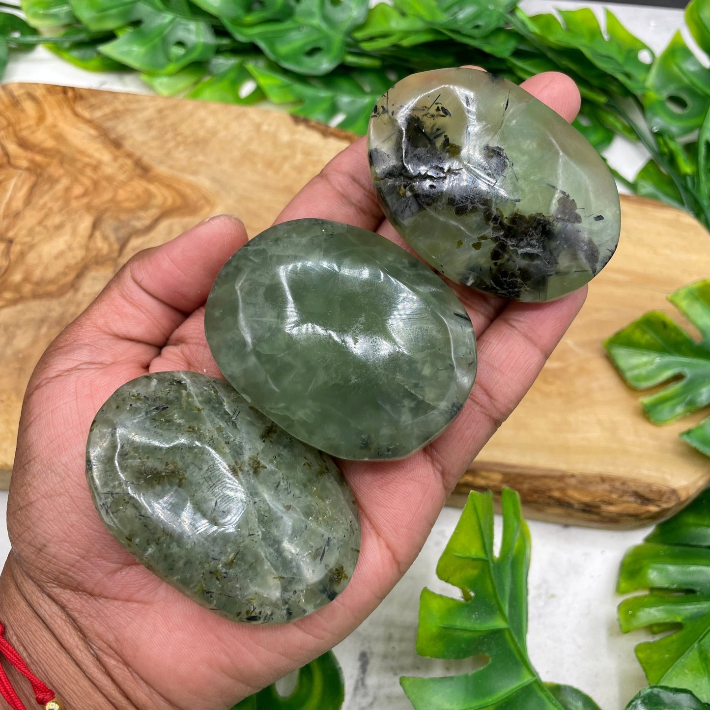 Prehnite Palm Stone - Sage & Magic