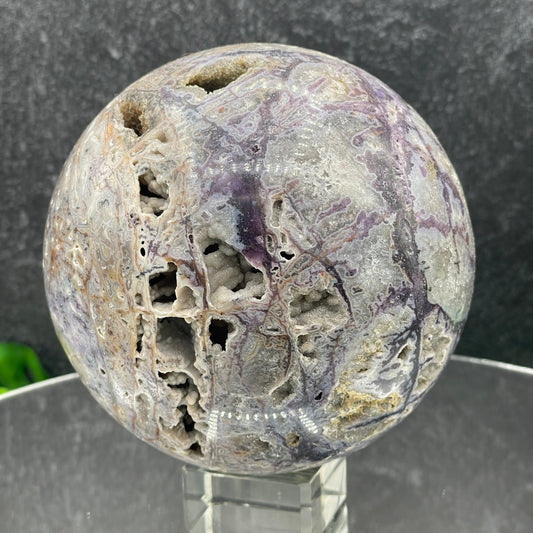 Purple Druzy Sphalerite Sphere - Sage & Magic