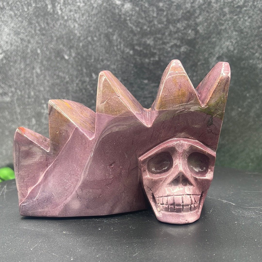 Purple Mookaite Mountain Skull - Sage & Magic