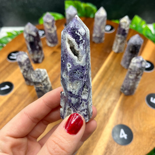 Purple Sphalerite Tower - Sage & Magic