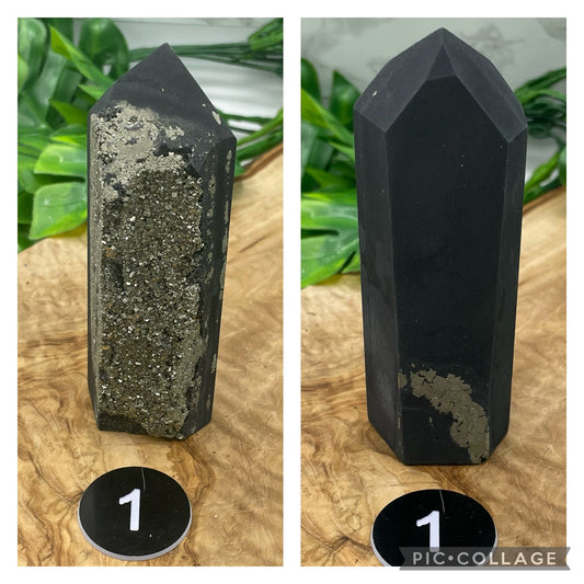 Pyrite in Basalt Tower - Sage & Magic