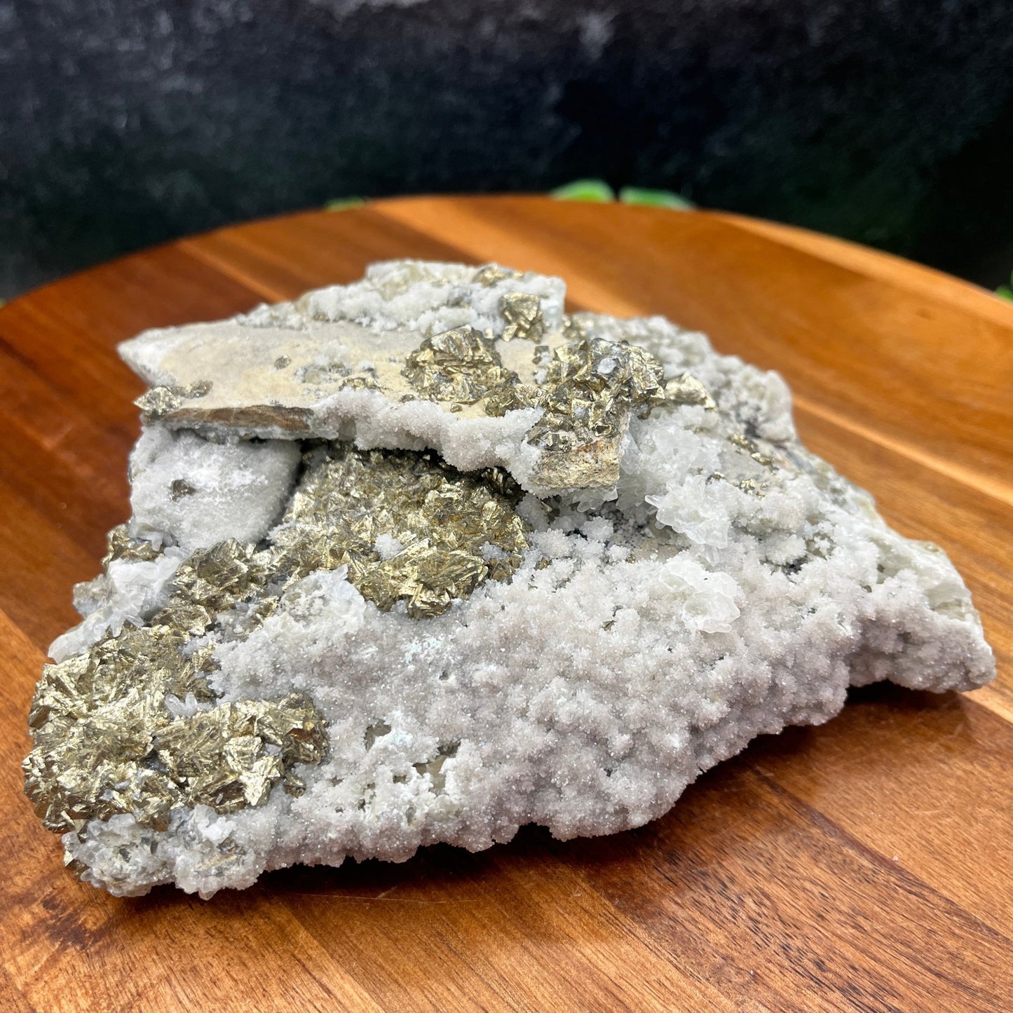 Pyrite on Quartz Specimen - Sage & Magic