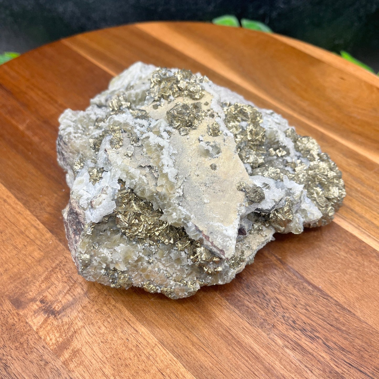 Pyrite on Quartz Specimen - Sage & Magic