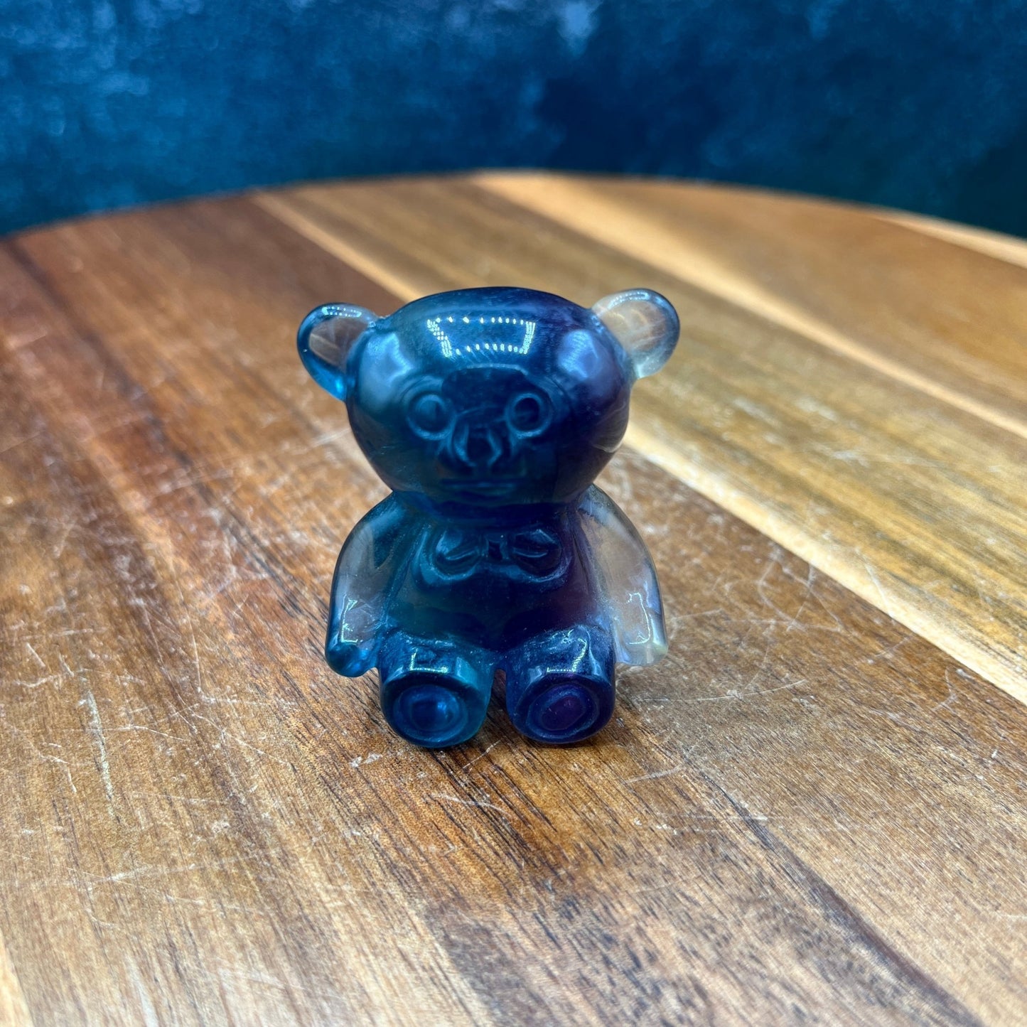 Rainbow Fluorite Bear Carving - Sage & Magic