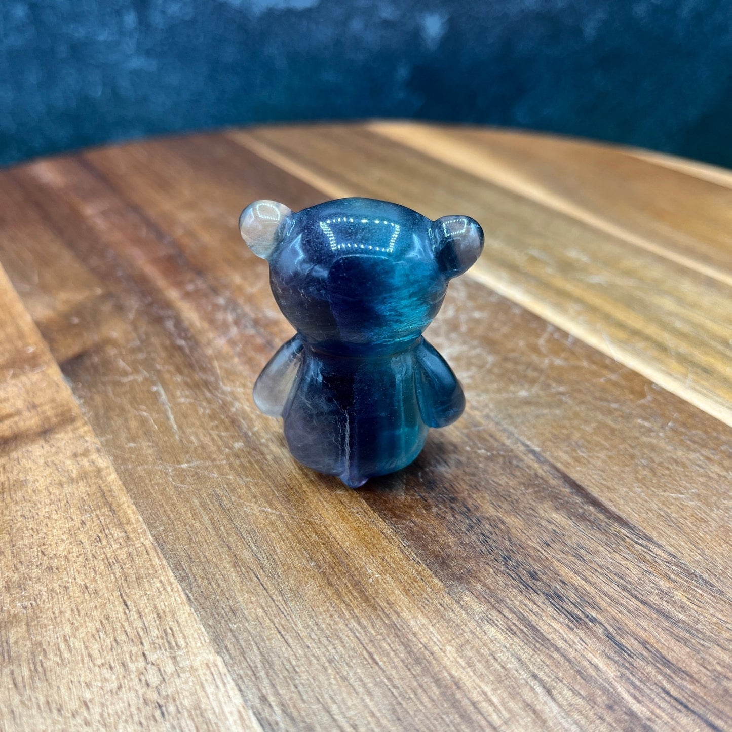 Rainbow Fluorite Bear Carving - Sage & Magic