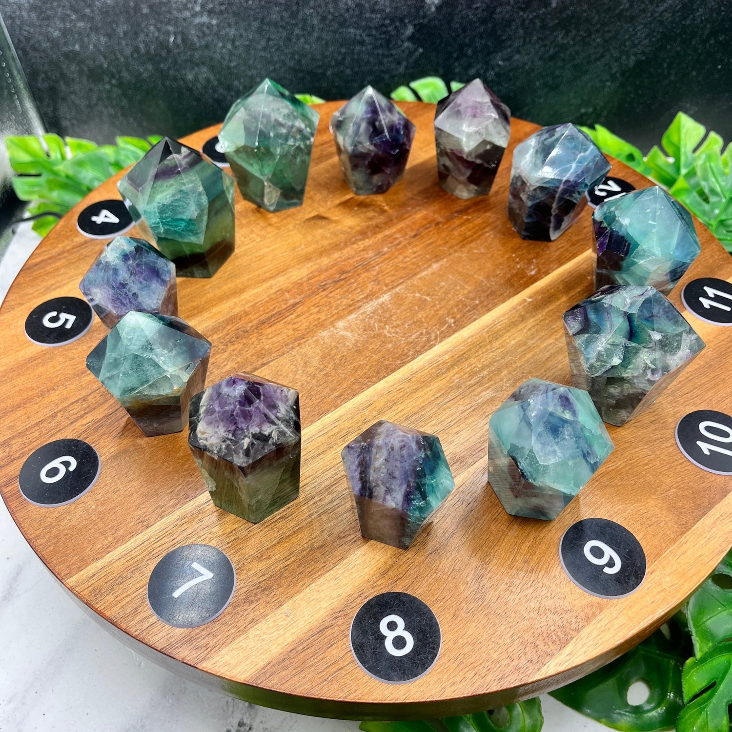 Rainbow Fluorite Cupcake Tower - Sage & Magic