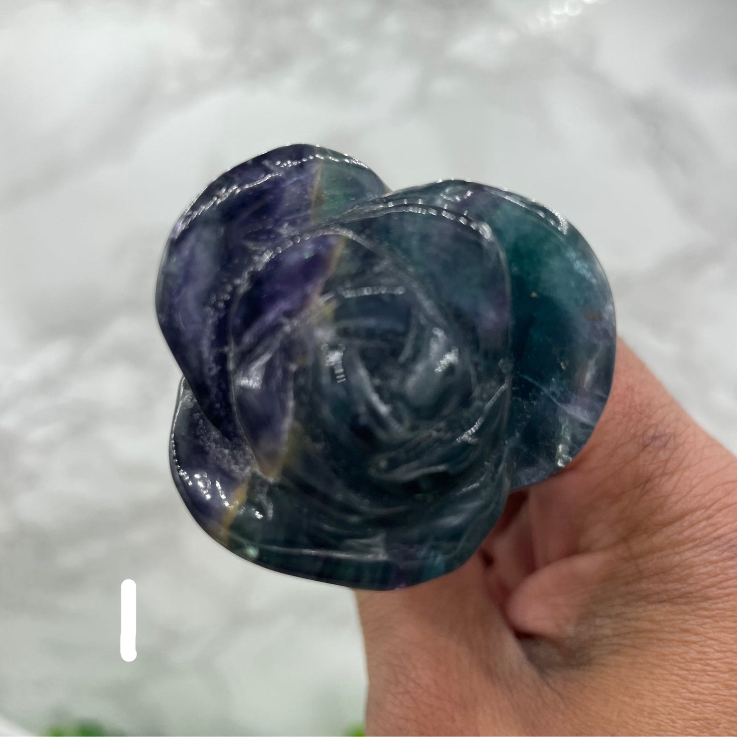 Rainbow Fluorite Rose Wand - Sage & Magic