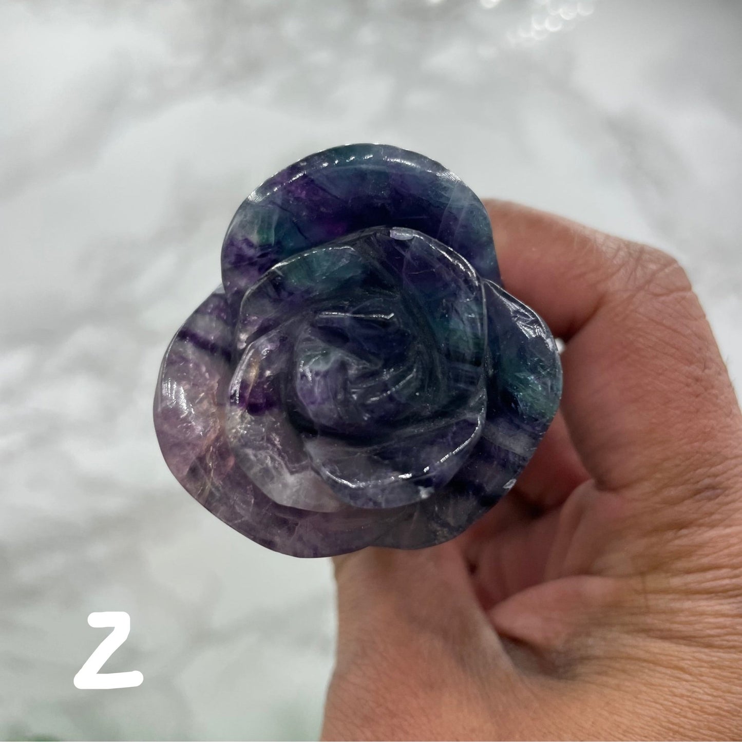 Rainbow Fluorite Rose Wand - Sage & Magic