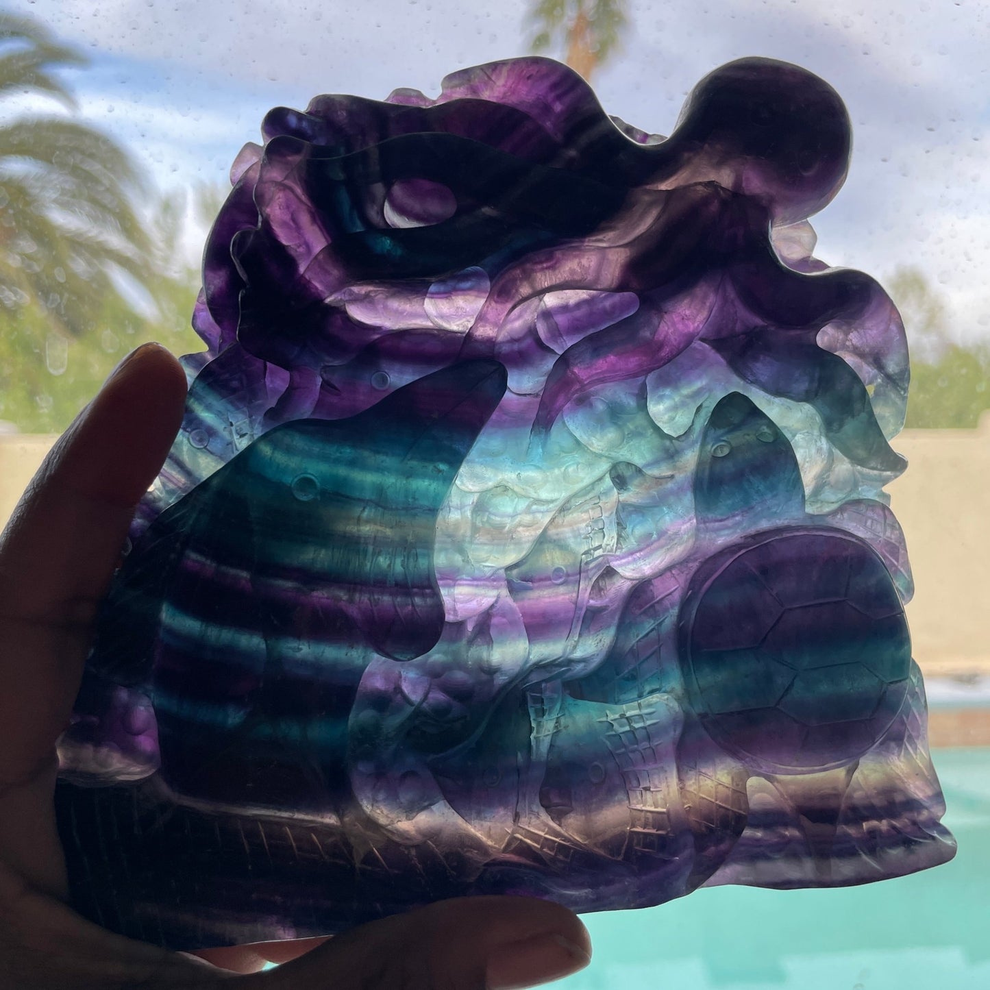 Rainbow Fluorite Seascape - Sage & Magic