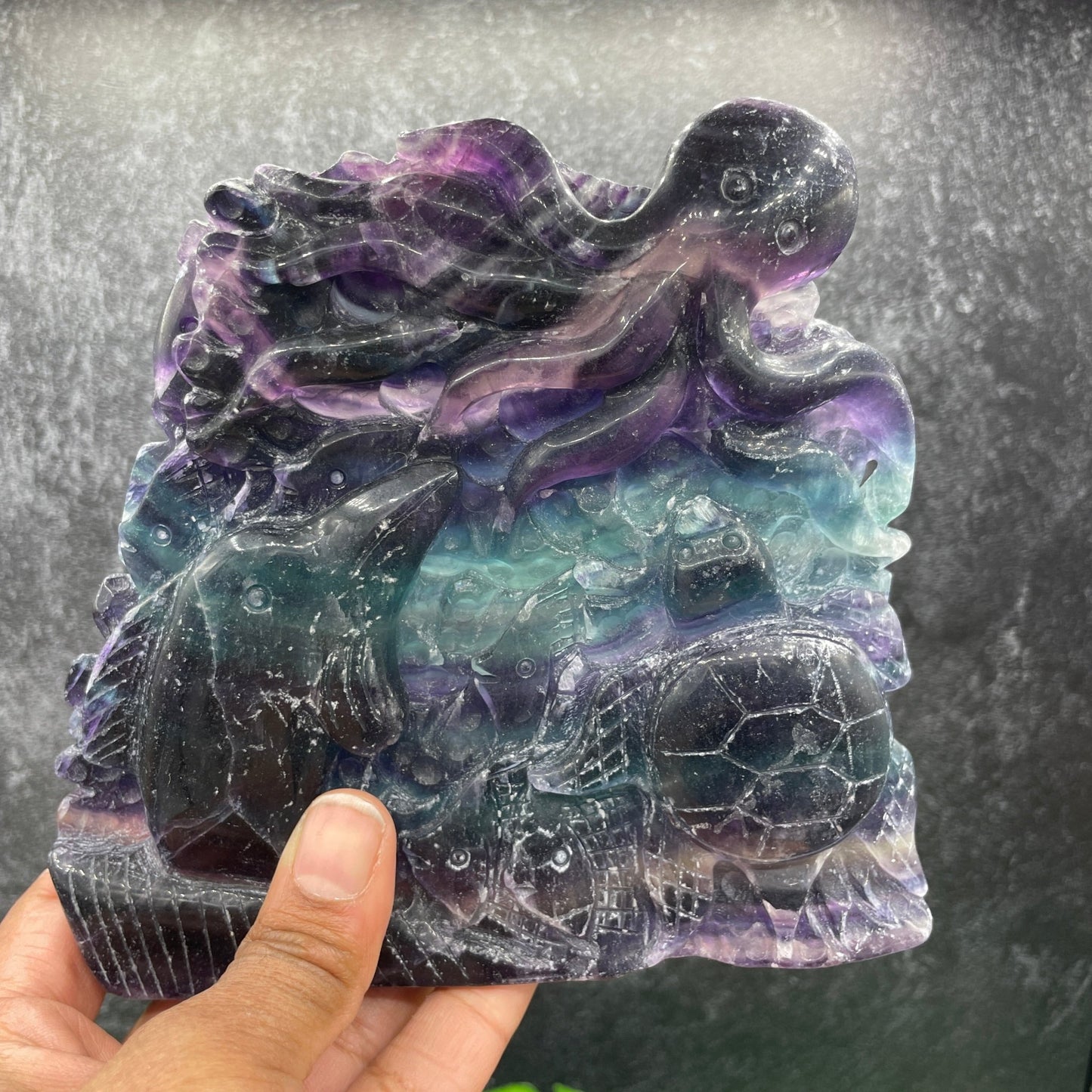 Rainbow Fluorite Seascape - Sage & Magic