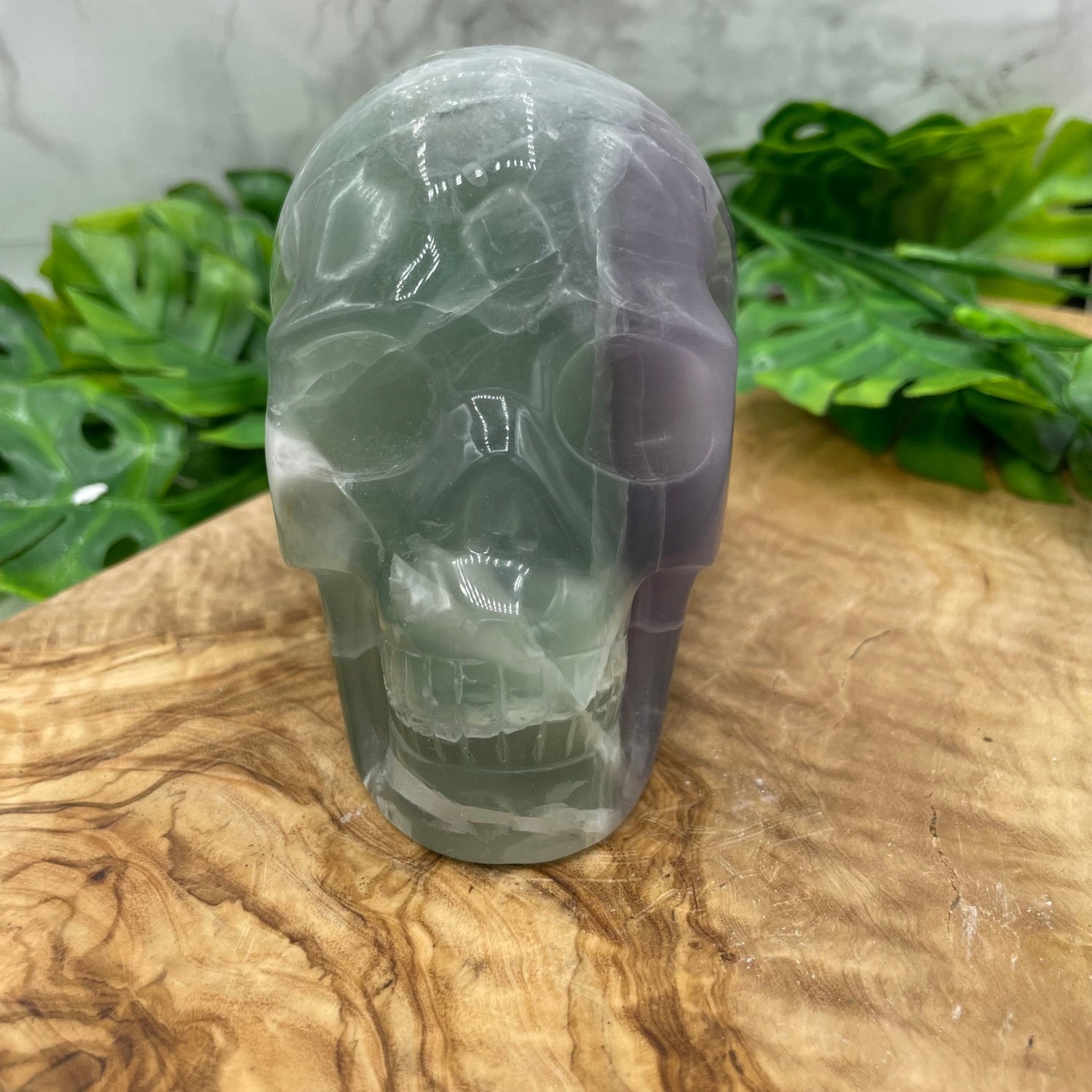 Rainbow Fluorite Skull - Sage & Magic