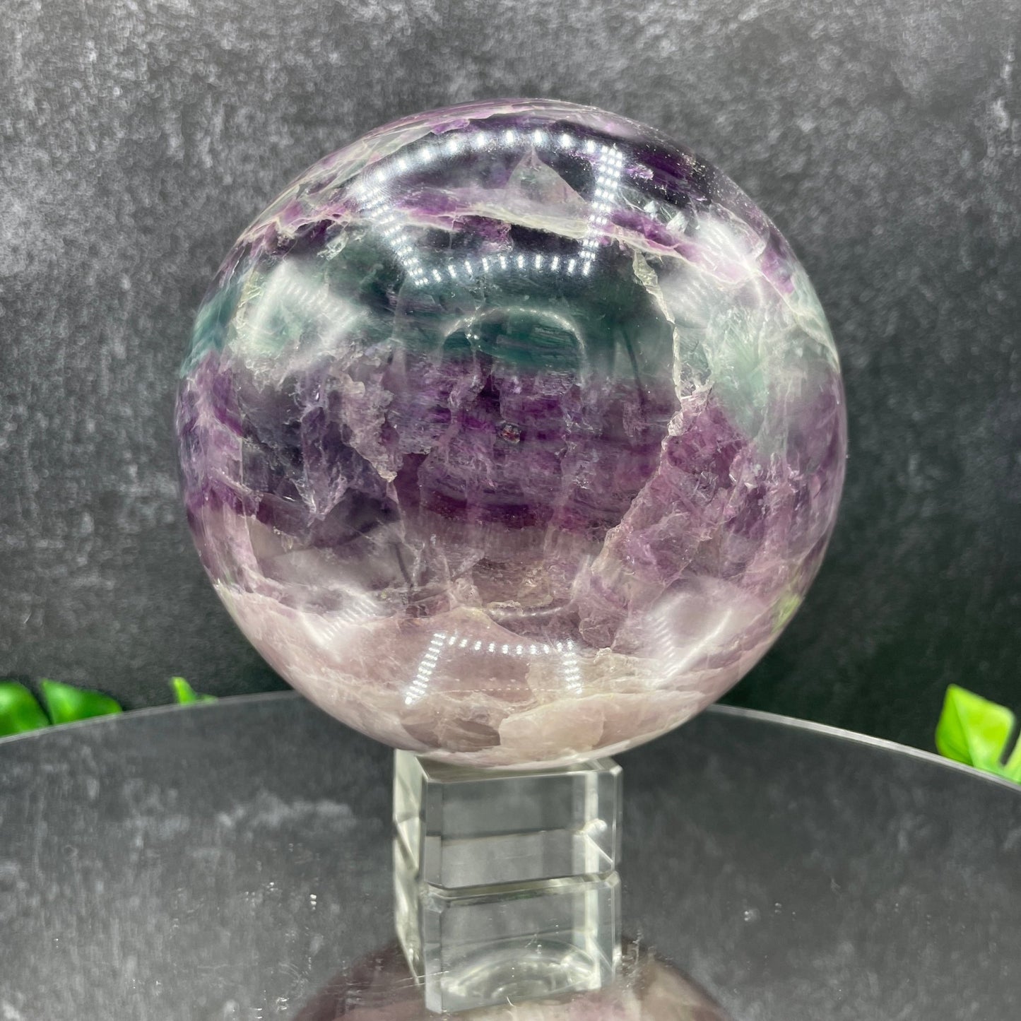 Rainbow Fluorite Sphere - Sage & Magic