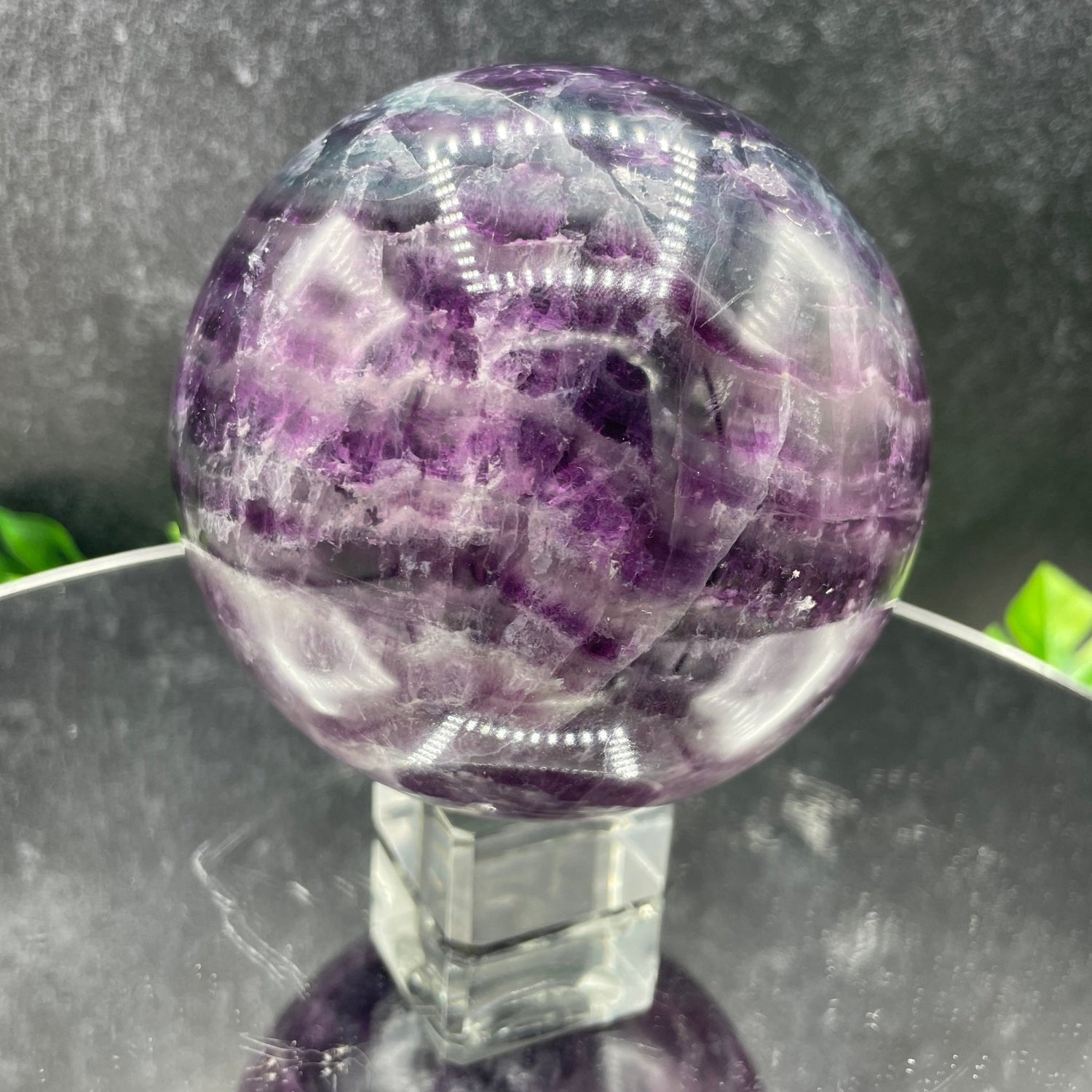 Rainbow Fluorite Sphere - Sage & Magic