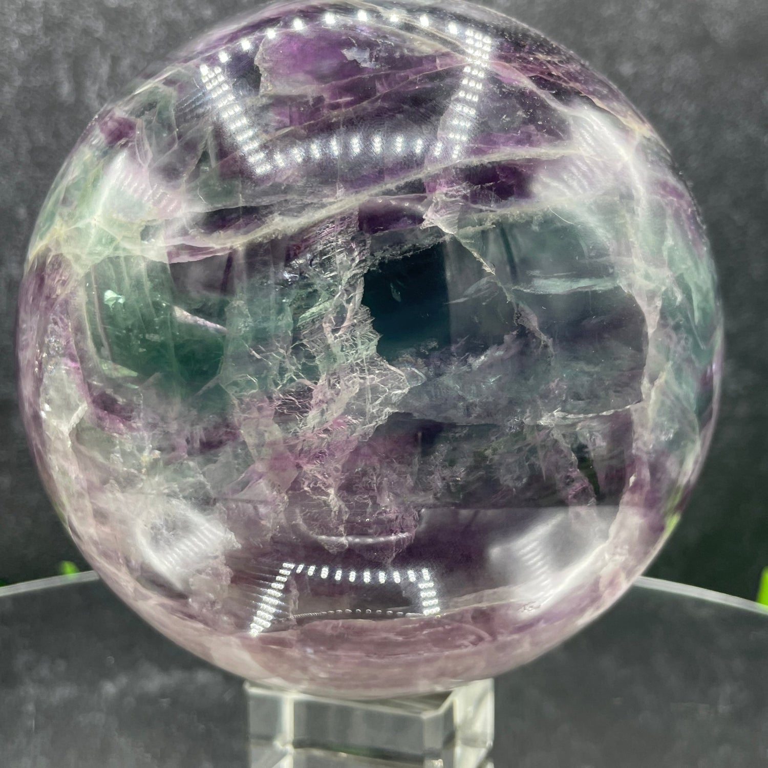 Rainbow Fluorite Sphere - Sage & Magic